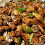 Black Pepper Chicken Mushrooms