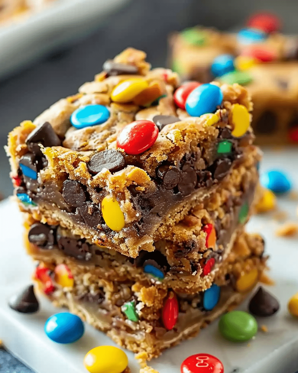 Classic Monster Cookie Bars Recipe