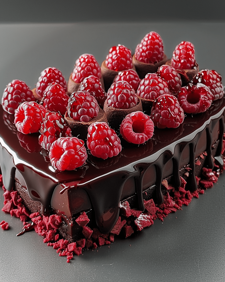 Dark Chocolate Raspberry Truffle Cake: Rich, Elegant, and Absolutely Unforgettable