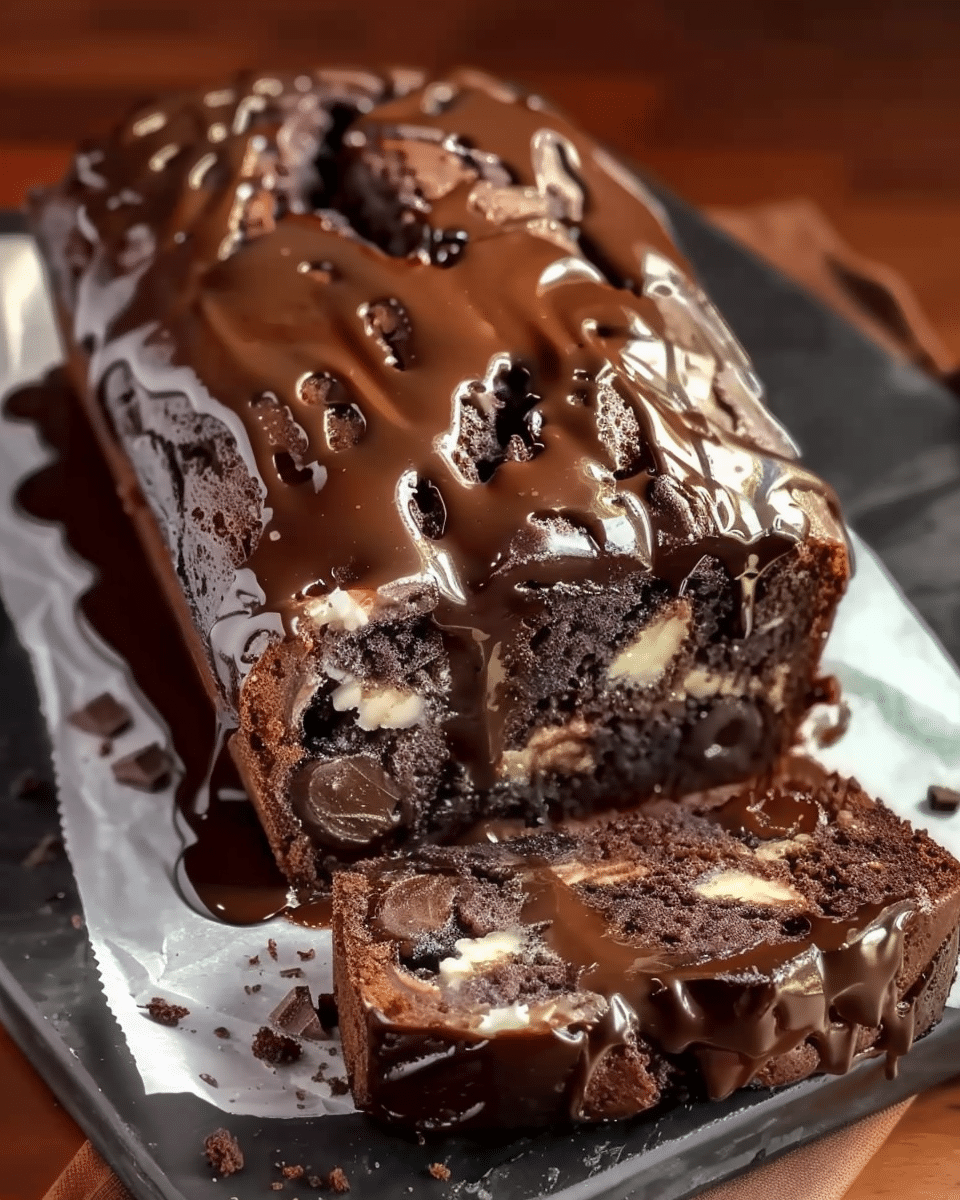 Hot Fudge Brownie Bread That’s Rich, Moist, and Totally Irresistible
