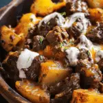 Hearty Skillet Beef and Potato Bake