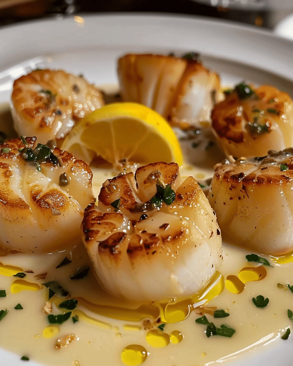 Scallops in Lemon Wine Sauce