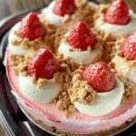 Cheesecake with Banana Pudding and Strawberry Crunch