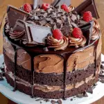 Decadent Triple Chocolate Cake Recipe